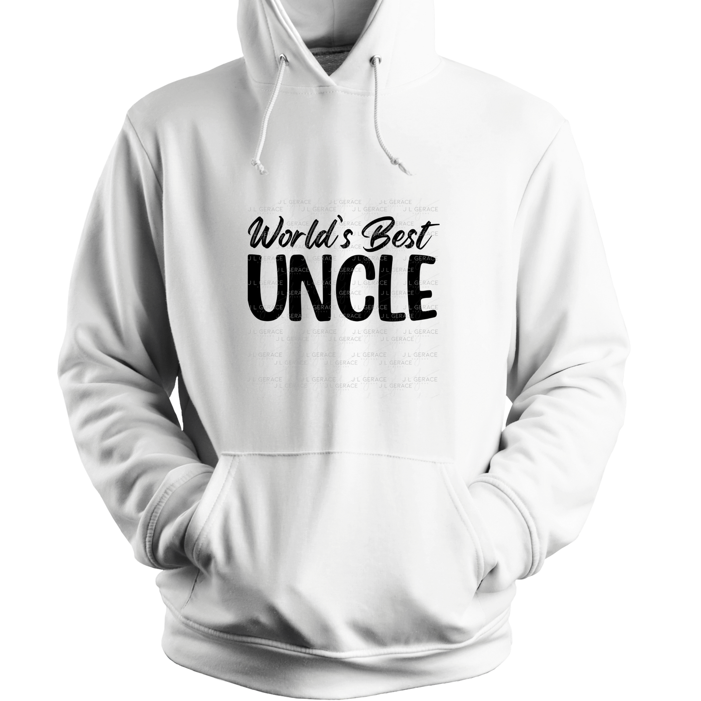 Worlds Best Uncle PNG – Black Glossy Typography Sublimation Design