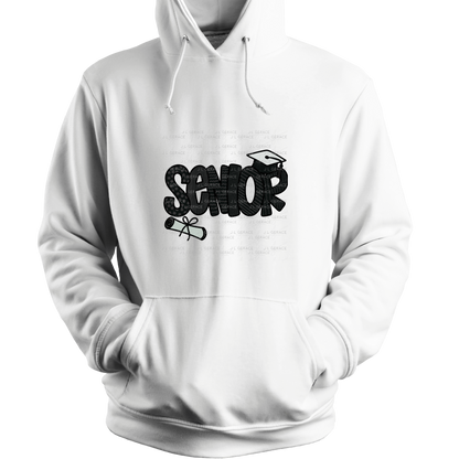 Senior PNG – Pattern Letter Graduation Sublimation Design