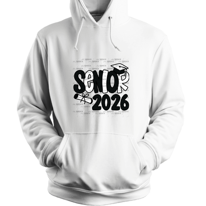 Senior 2026 PNG – Graduation Cap and Diploma Sublimation Design