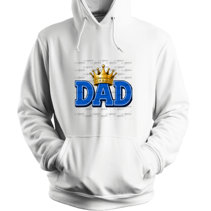 Dad PNG – Blue King Crown Typography Sublimation Design