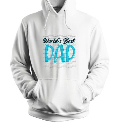 World’s Best Dad PNG – Teal Glossy Typography Design for Father’s Day