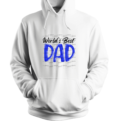 World’s Best Dad PNG – Blue Glossy Typography Design for Father’s Day