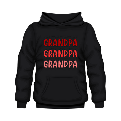 Grandpa PNG – Red Gradient Typography Sublimation Design