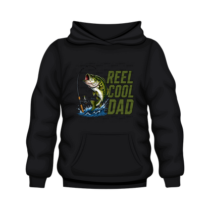 Reel Cool Dad PNG – Bass Fishing Sublimation Design