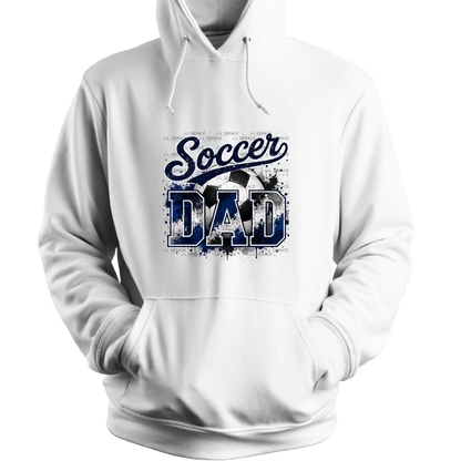 Soccer Dad PNG – Blue Black Paint Splatter Sports Design with Soccer Ball