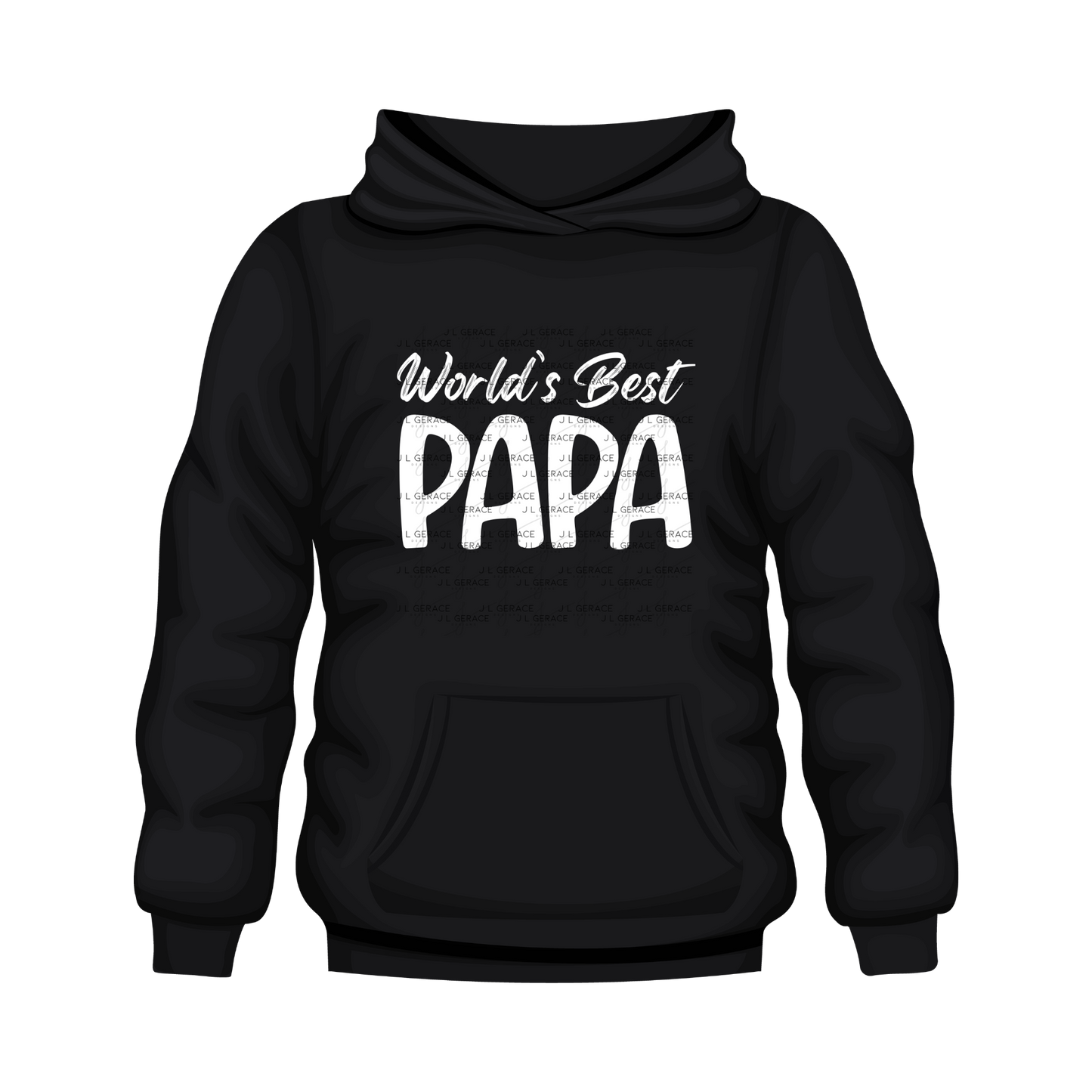 World’s Best Papa PNG – Minimalist Typography Quote Design