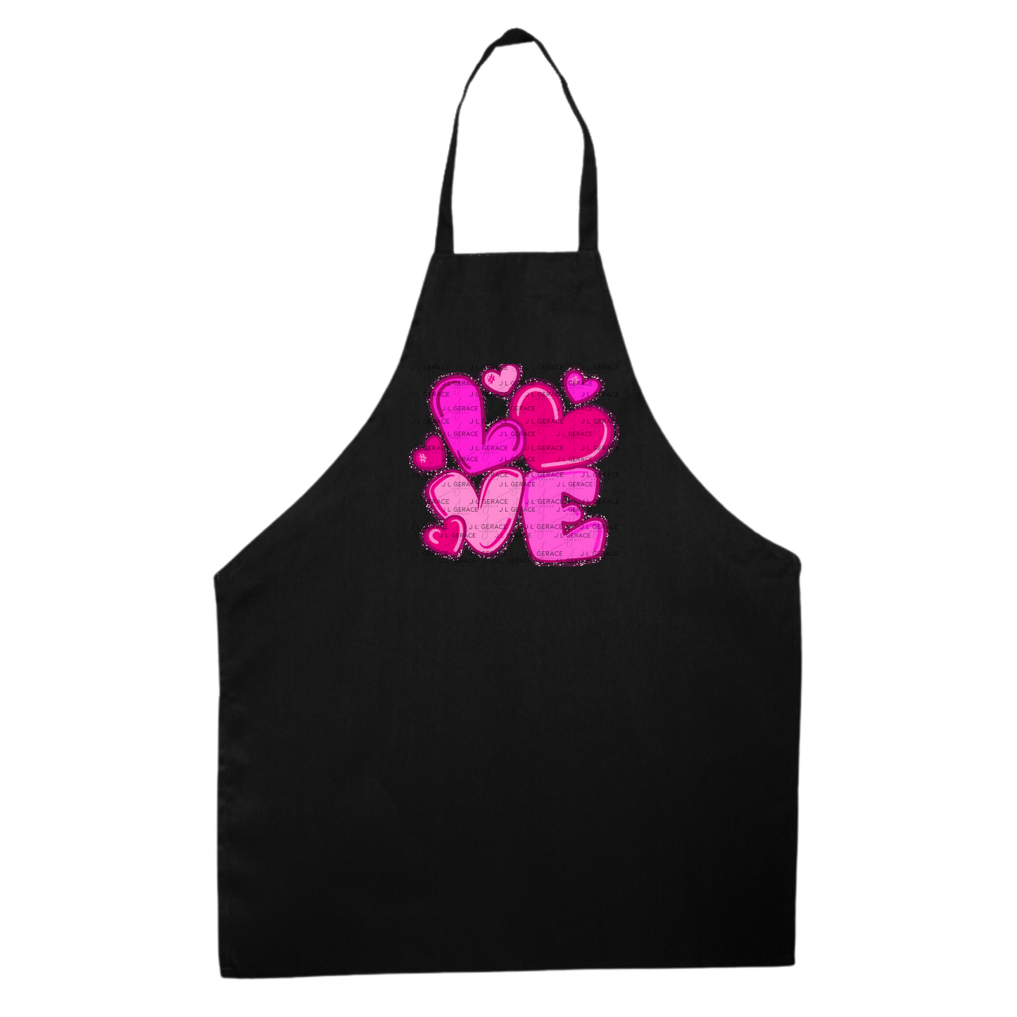 Pink Love Bubble Letter PNG Design