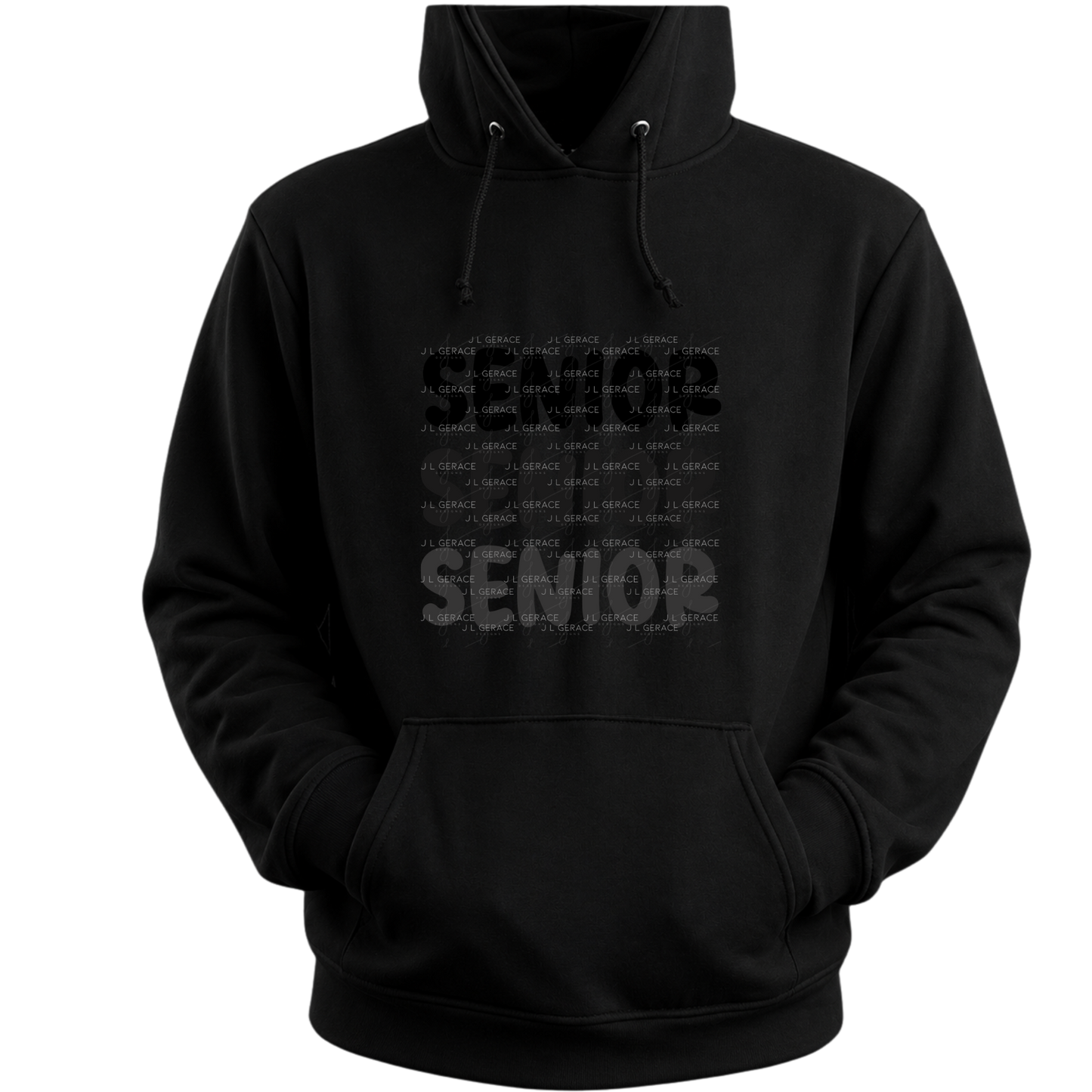 Senior PNG – Bold Black Graduation Lettering Design