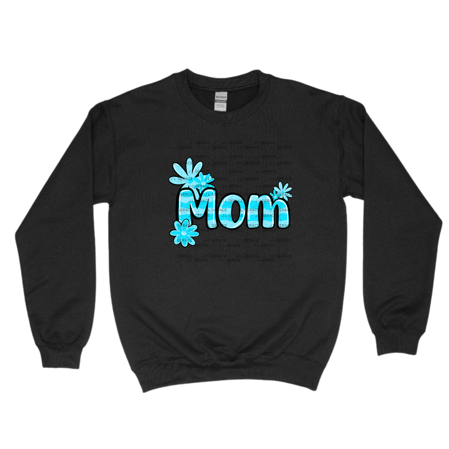 Mom Daisy Floral Blue PNG Design