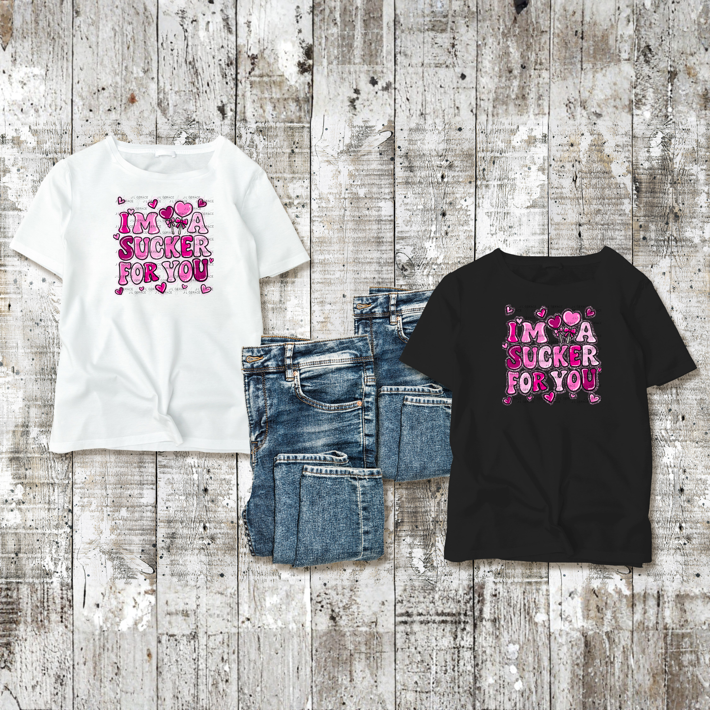 I’m a Sucker for You PNG – String Glitter Outline