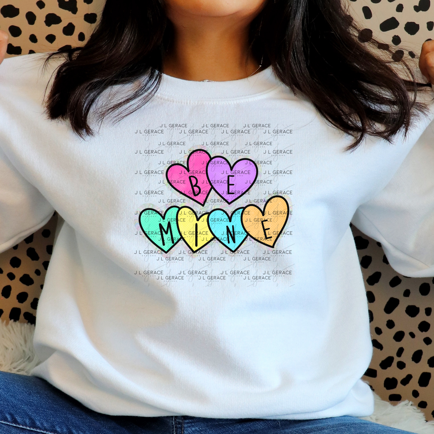 Be Mine Heart Letter PNG with String Glitter Outline – Valentine Digital Download