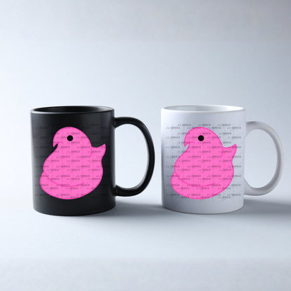 Pink Easter Peep Chick Clipart Sublimation PNG