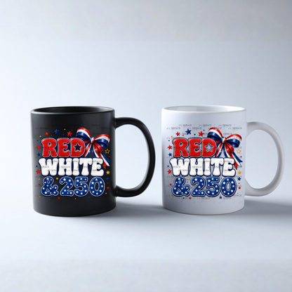 Red White & 250 Patriotic PNG Design