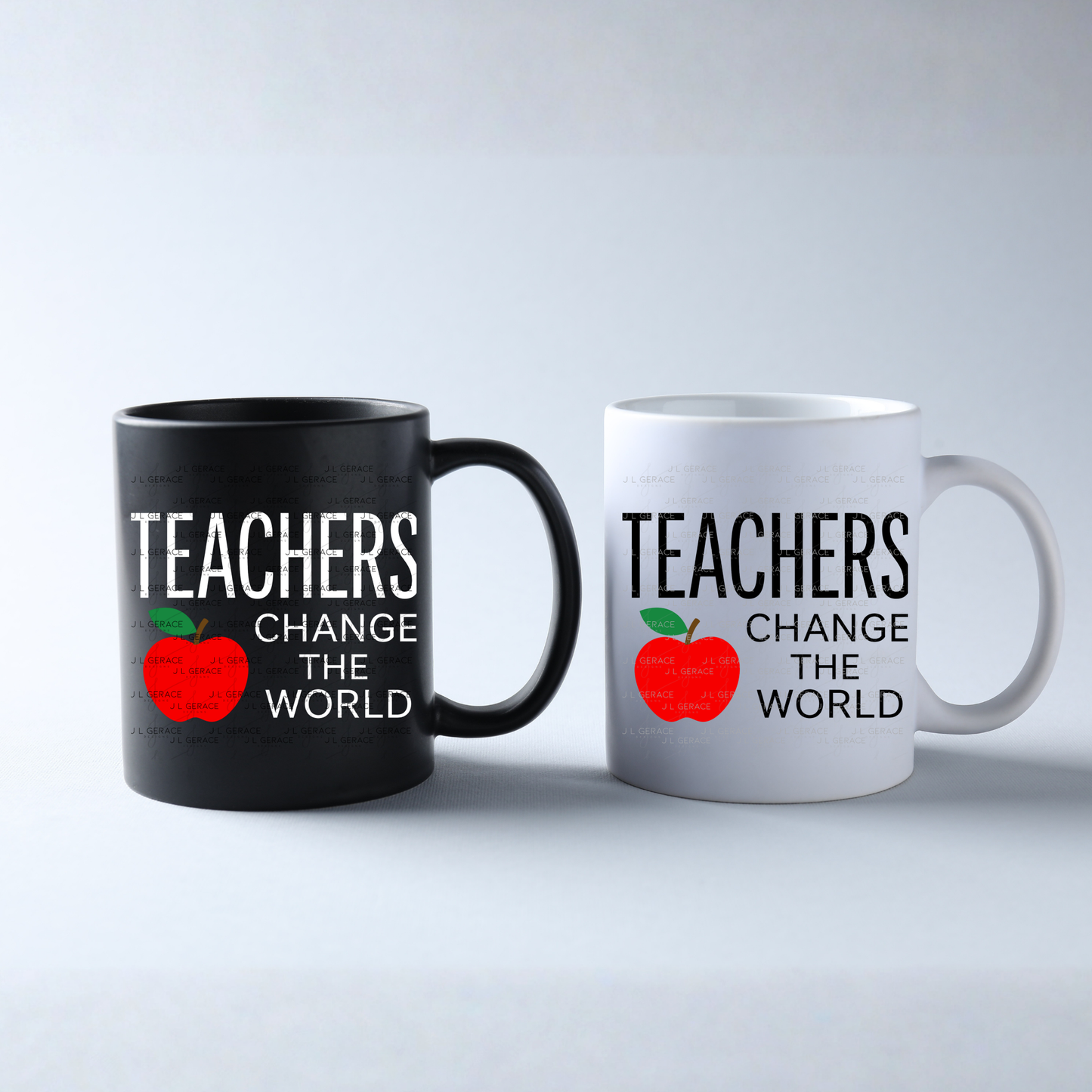 Teachers Change The World Apple PNG Digital Download