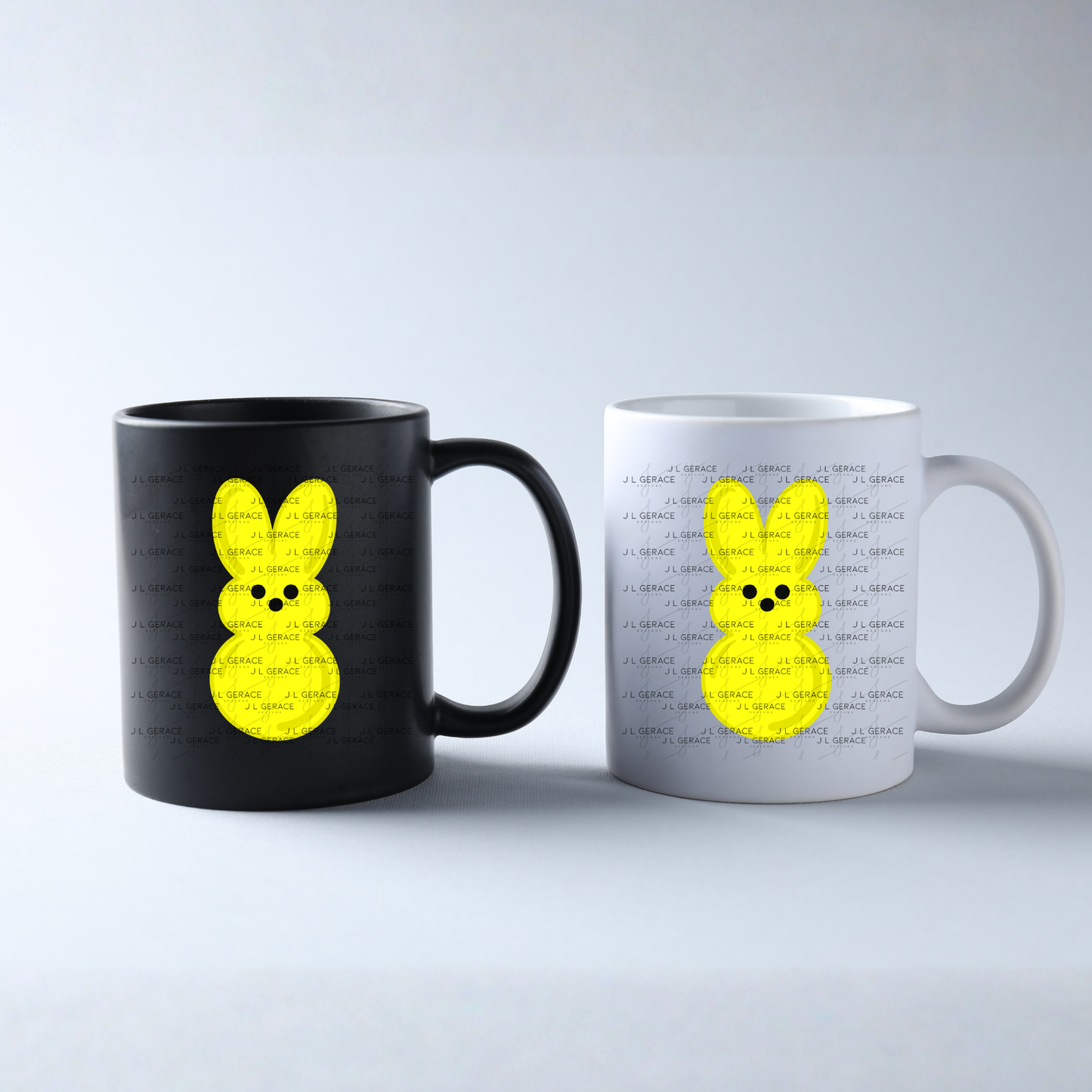 Yellow Bunny Peep Easter Clipart Sublimation PNG