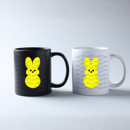 Yellow Bunny Peep Easter Clipart Sublimation PNG