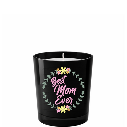 Best Mom Ever Floral Wreath PNG Design