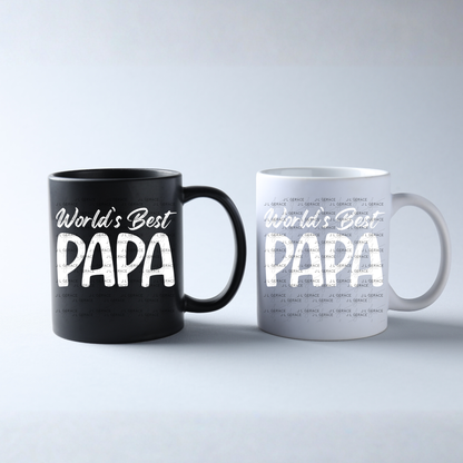 World’s Best Papa PNG – Minimalist Typography Quote Design