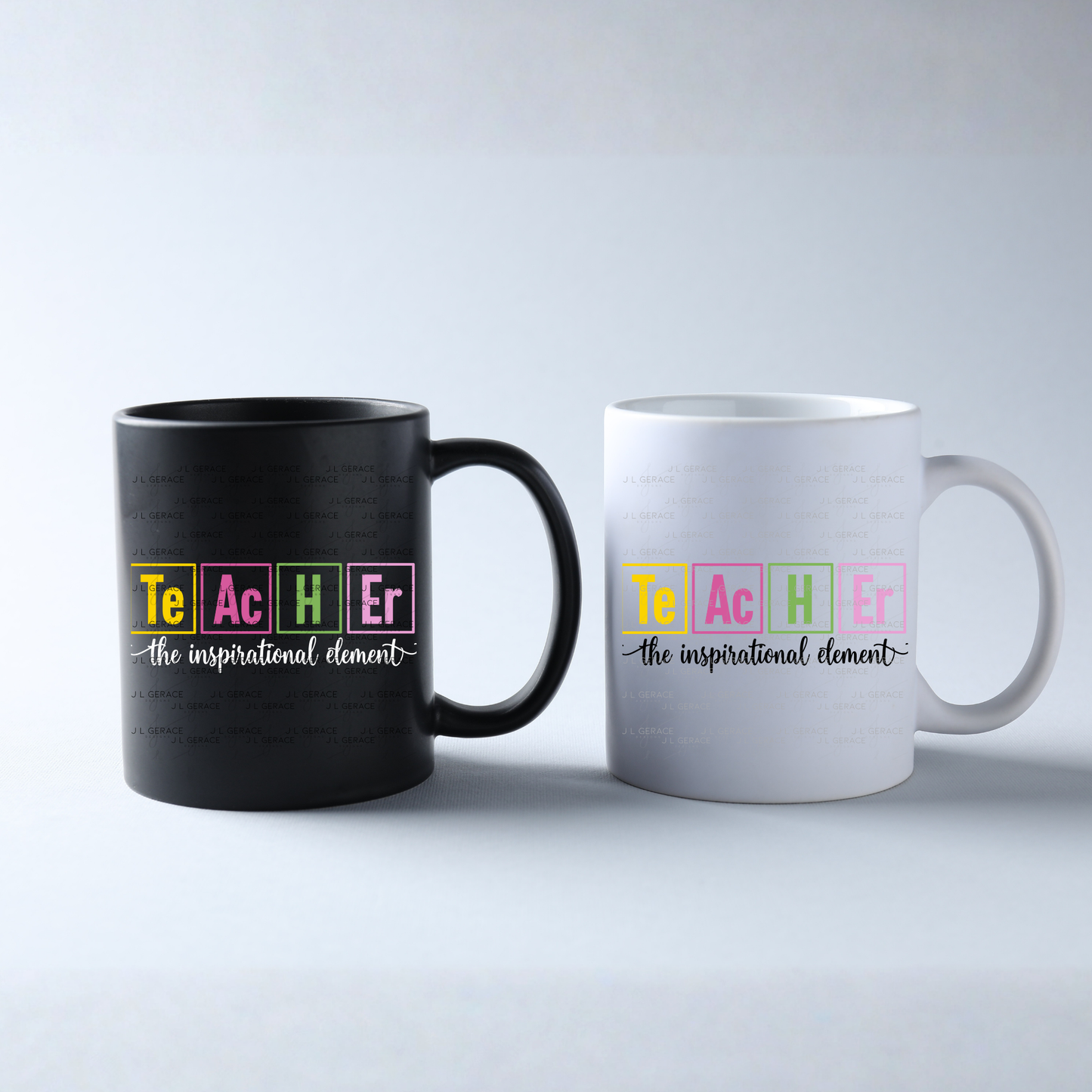 Teacher The Inspirational Element Colorful PNG Digital Download (2 Colors)