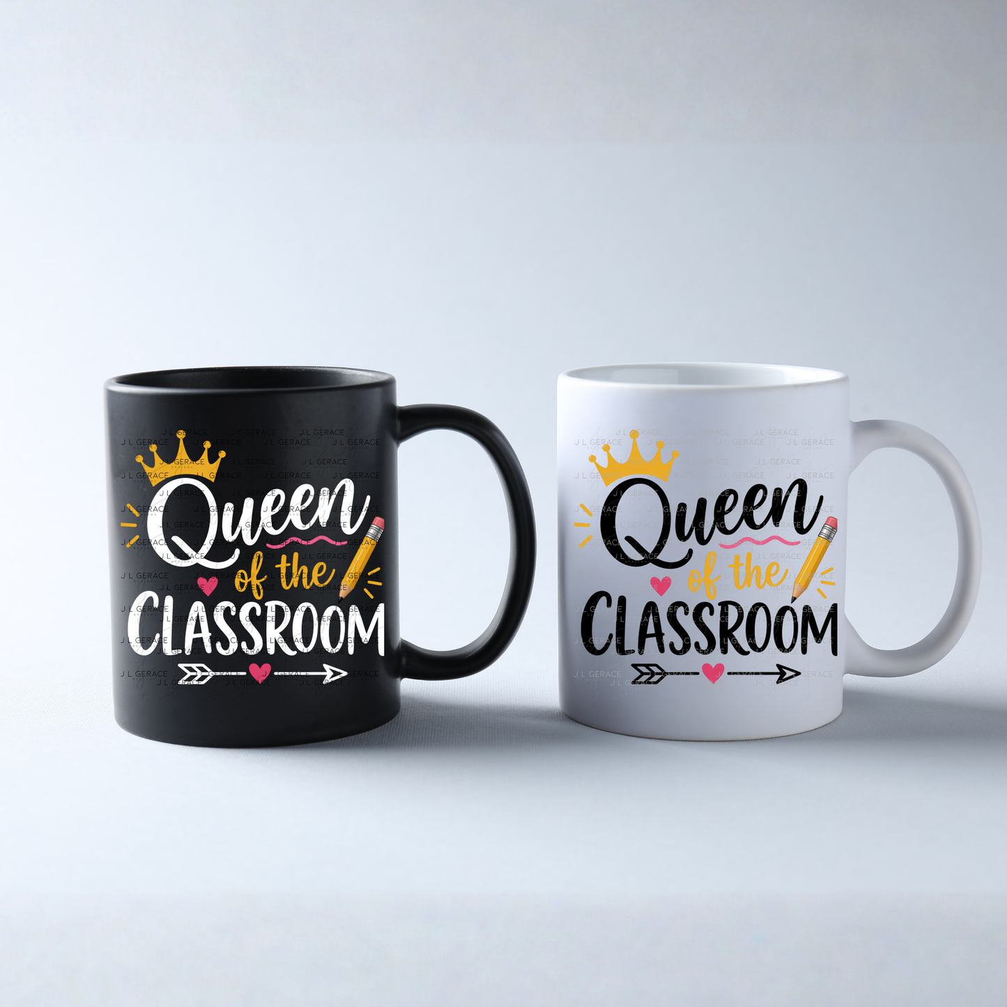 Queen of the Classroom Teacher PNG (2 Colors)