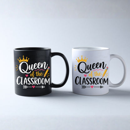 Queen of the Classroom Teacher PNG (2 Colors)