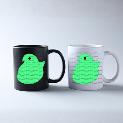 Green Easter Peep Chick Clipart Sublimation PNG