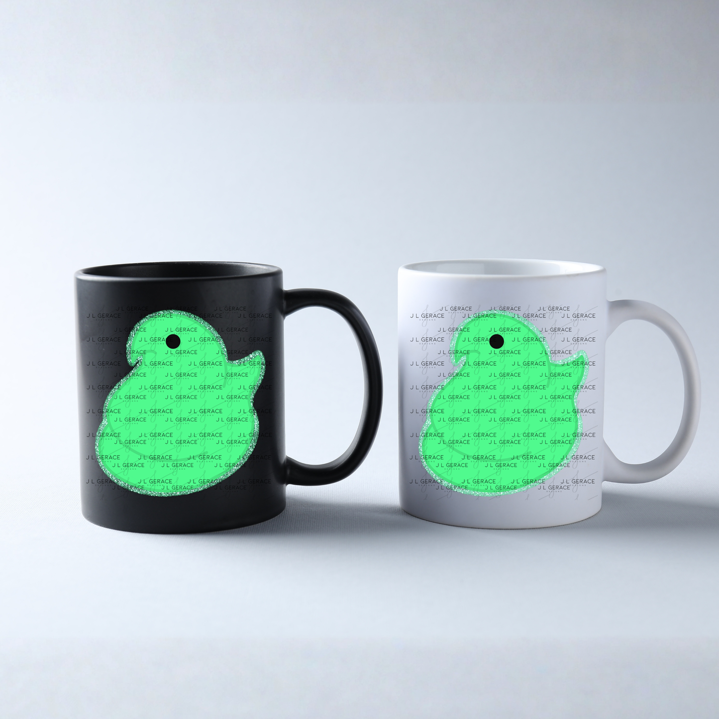 Green Glitter Easter Peep Chick Clipart Sublimation PNG