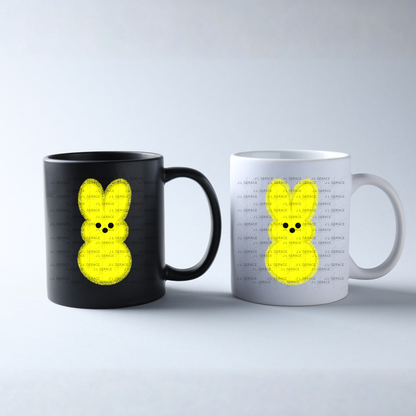 Yellow Bunny Peep Easter Clipart Sublimation PNG