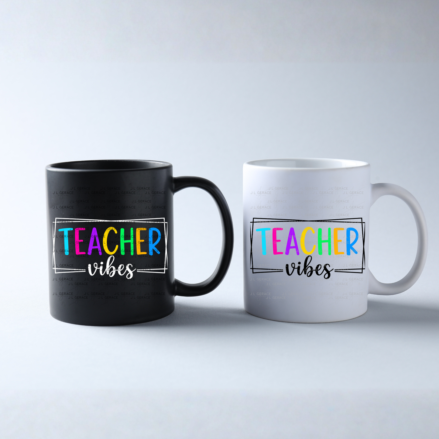 Teacher Vibes PNG Digital Download (4 Colors)