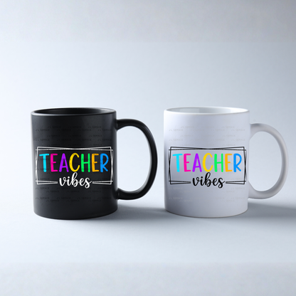 Teacher Vibes PNG Digital Download (4 Colors)