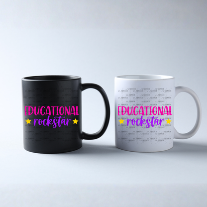 Educational Rockstar Teacher - Pink And Purple PNG Bundle Digital Download