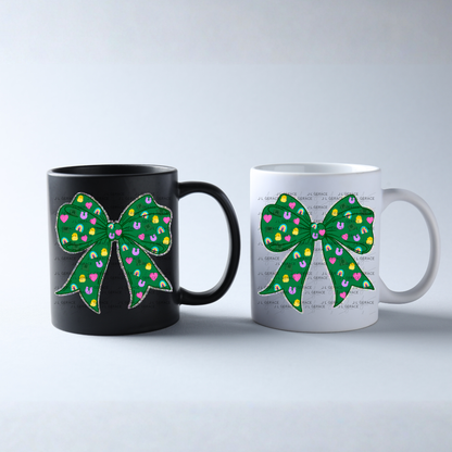 St Patrick Lucky Bow PNG, Rainbow Shamrock Glitter Bow Design, Sublimation PNG Download