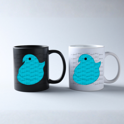 Blue Easter Peep Chick Clipart Sublimation PNG