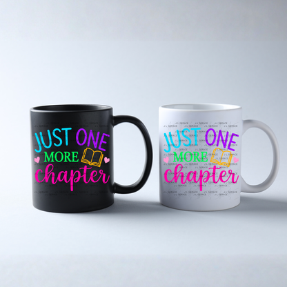 Just One More Chapter Teacher Colorful PNG