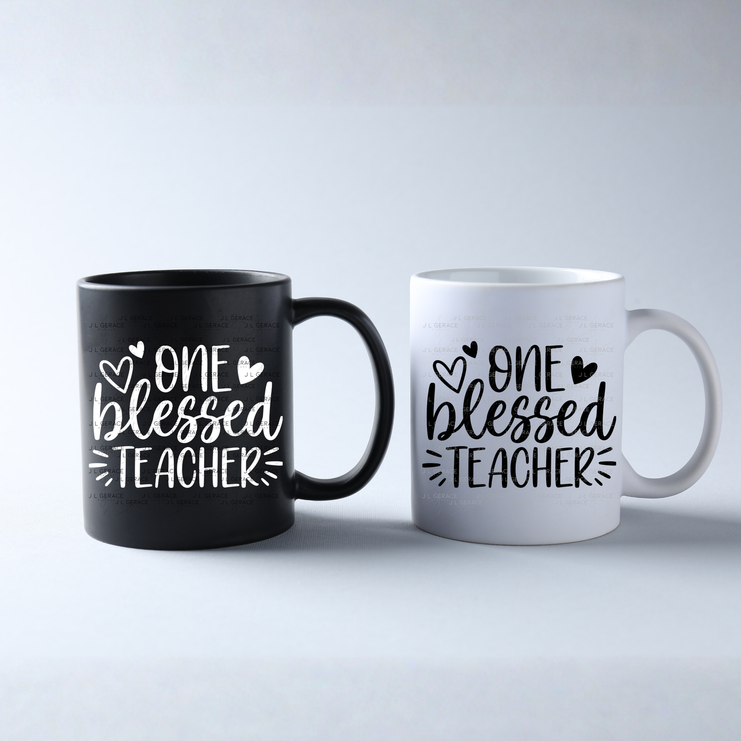 One Blessed Teacher PNG (2 Colors)
