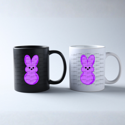 Purple Bunny Peep Easter Clipart Sublimation PNG