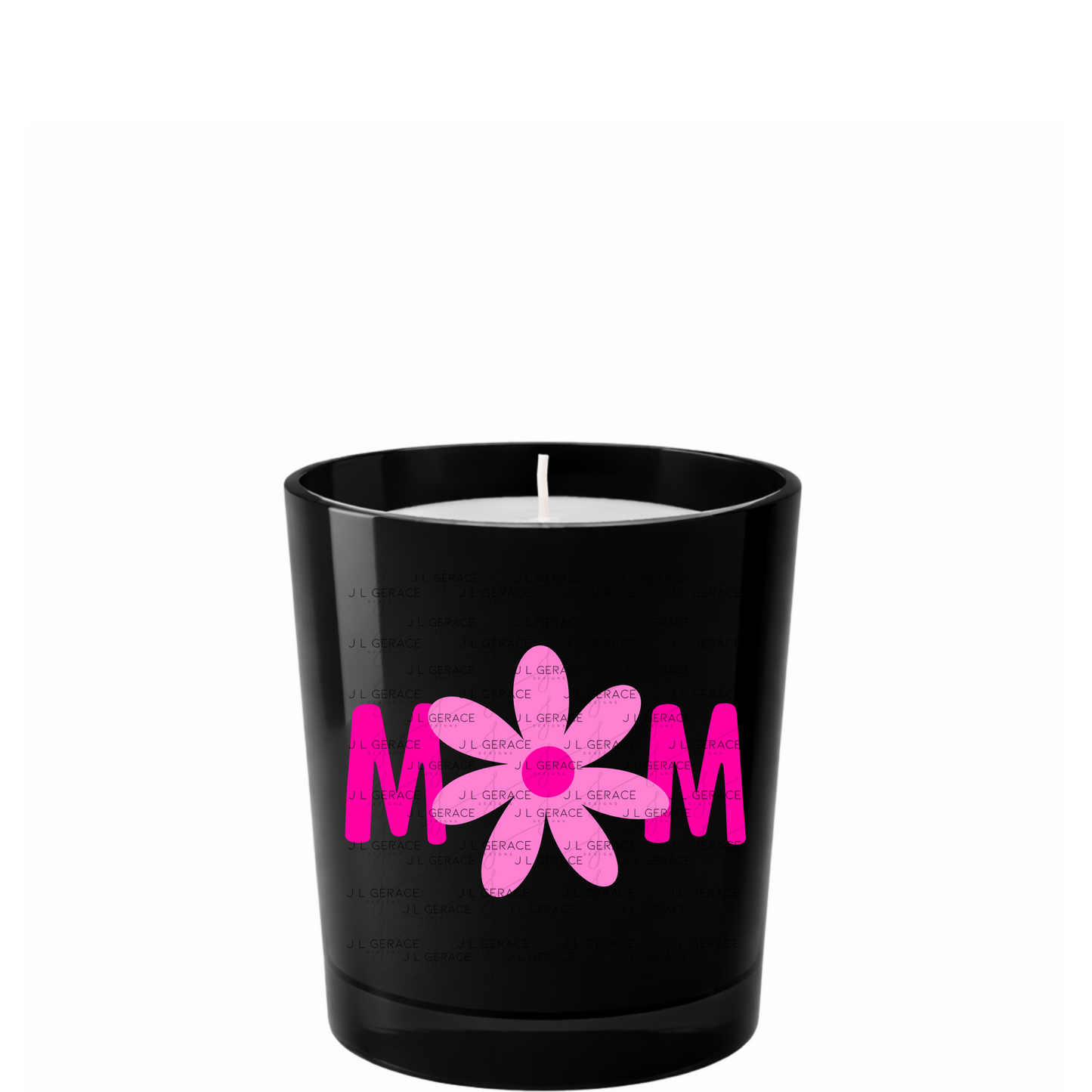 Mom Daisy Floral Pink Gradient PNG Design
