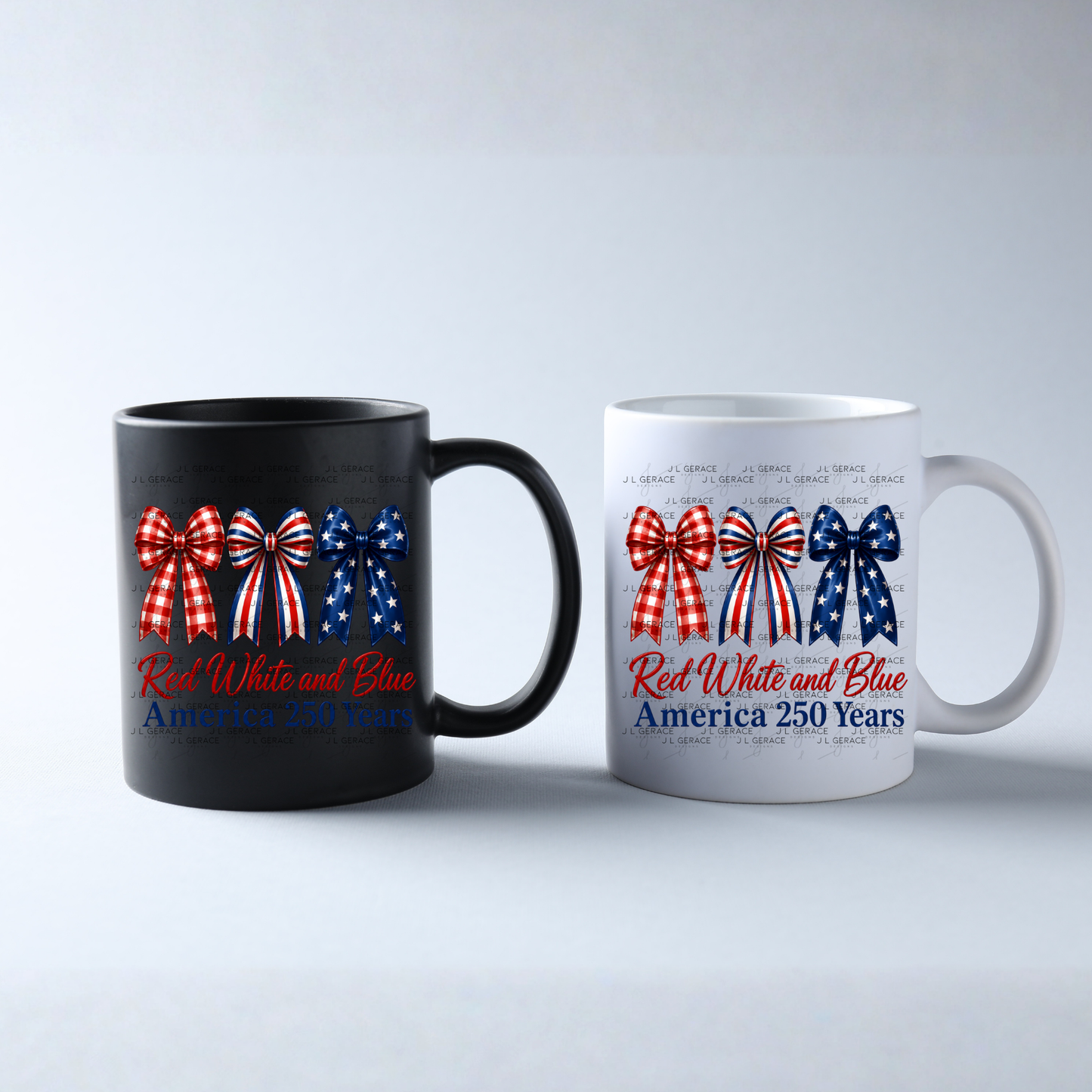 Red White and Blue America 250 Years PNG Design