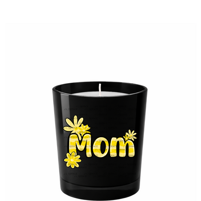 Mom Daisy and Stripes Floral Yellow PNG Design