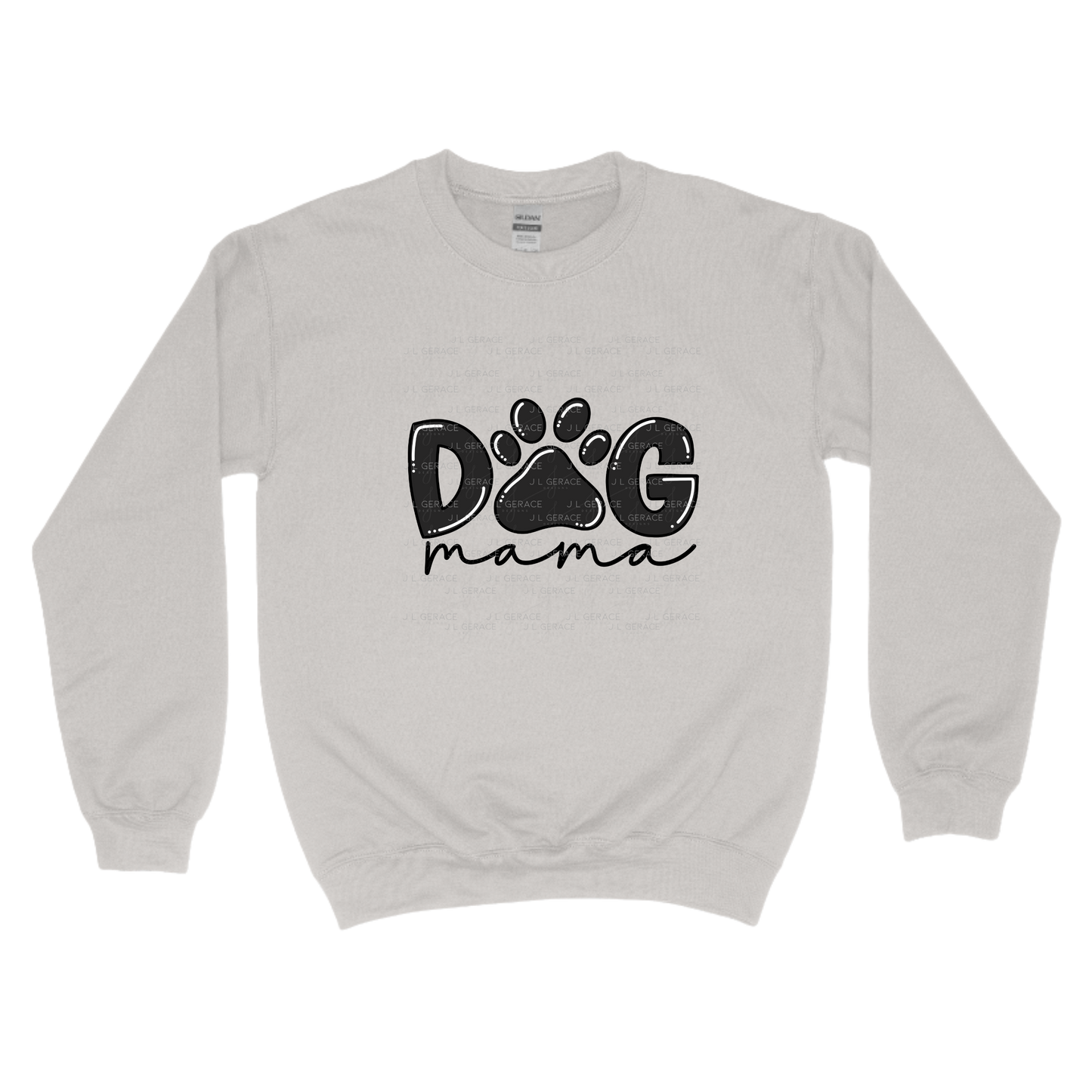 Dog Mama PNG – Black Paw Print Sublimation Design