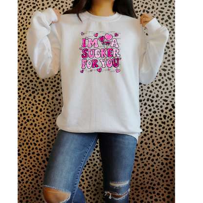 I’m a Sucker for You PNG Glitter Outline