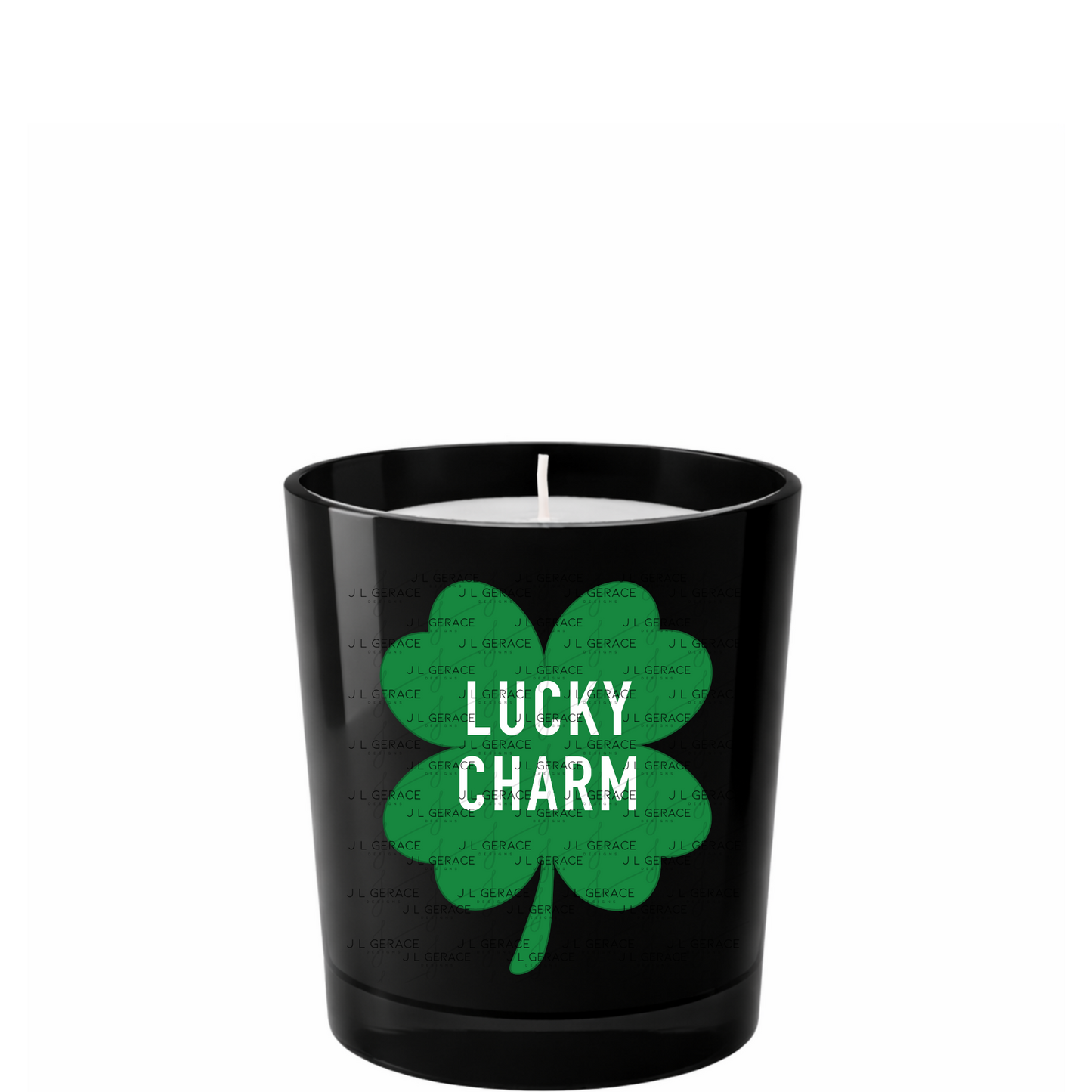 Lucky Charm Shamrock PNG St Patricks Day Sublimation Clipart Digital Download