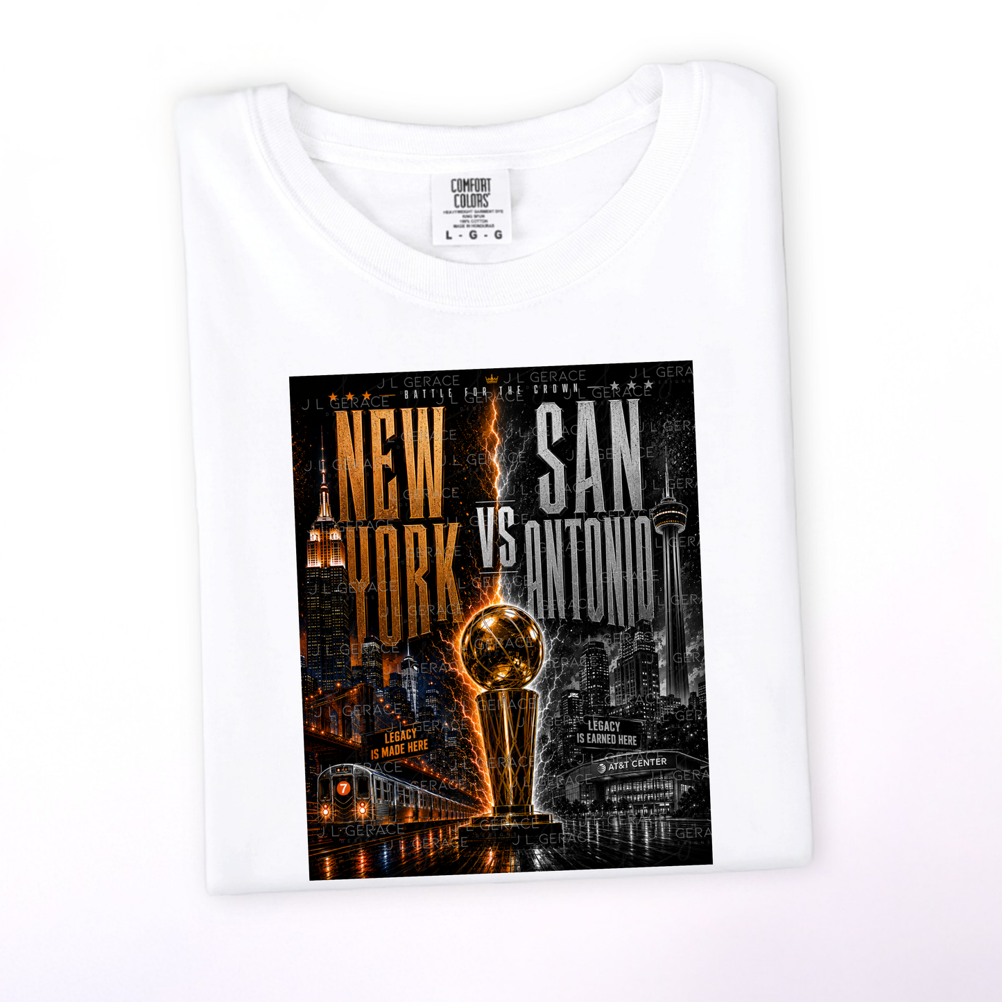New York vs San Antonio Championship Basketball PNG Design