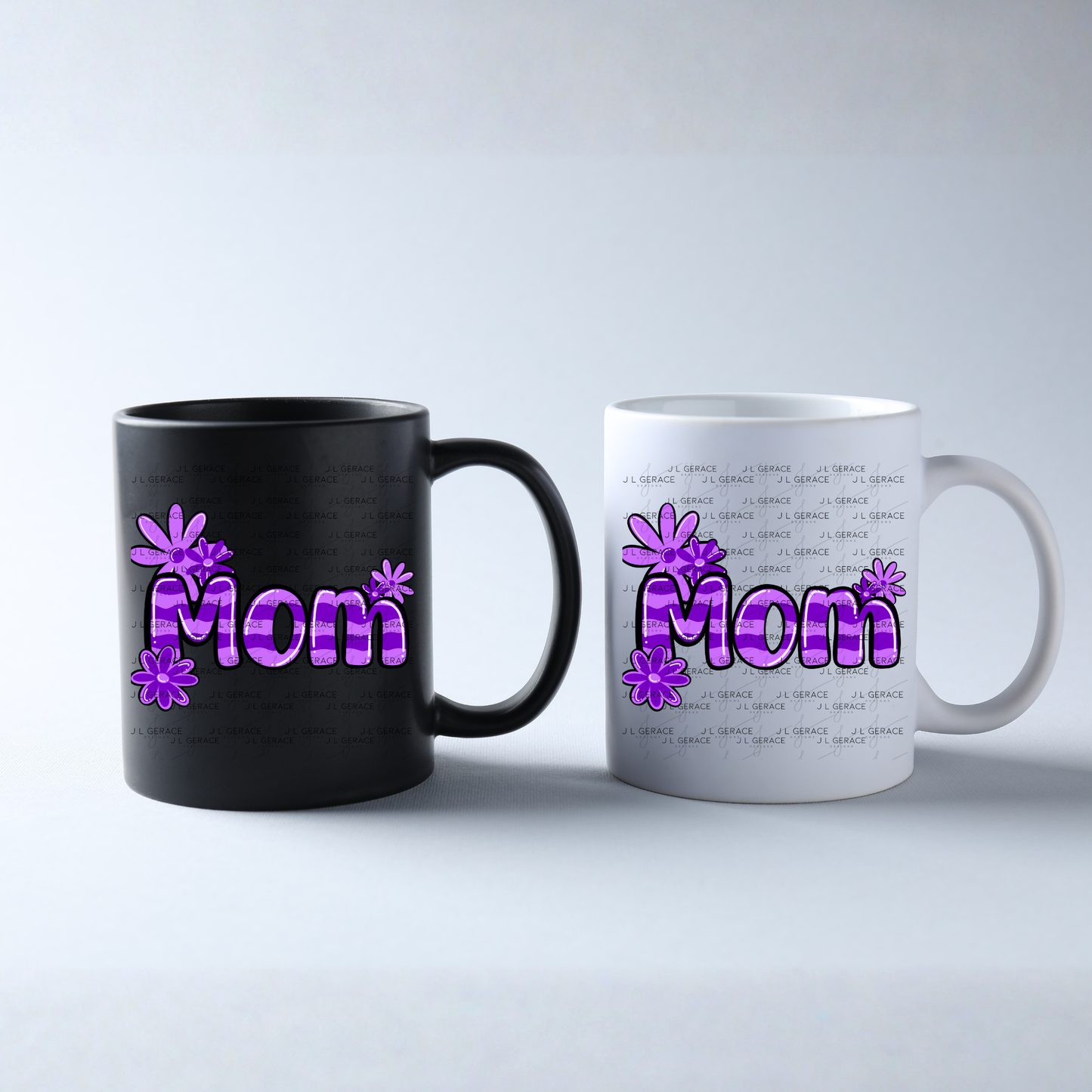 Mom Daisy Floral Purple PNG Design
