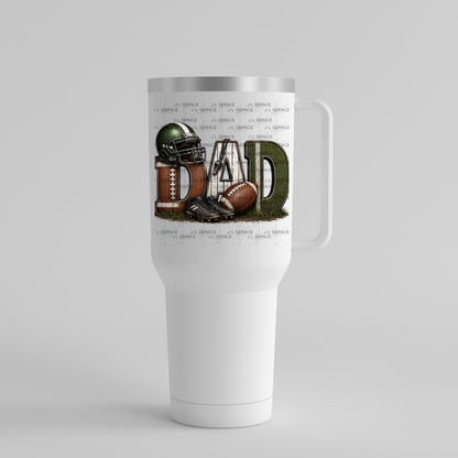 Dad PNG – Football Sports Design with Helmet Cleats and Ball