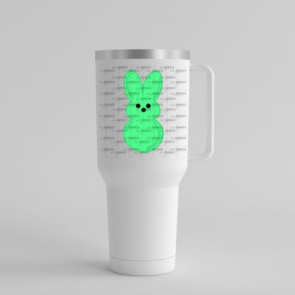 Green Bunny Peep Easter Clipart Sublimation PNG