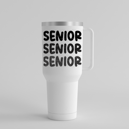 Senior PNG – Bold Black Graduation Lettering Design