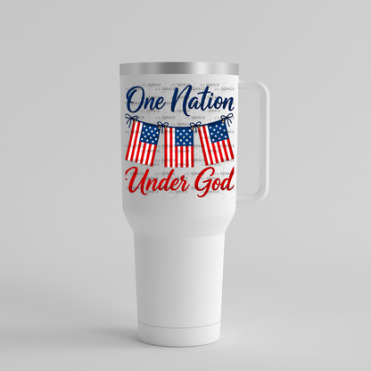 One Nation Under God Patriotic PNG Design