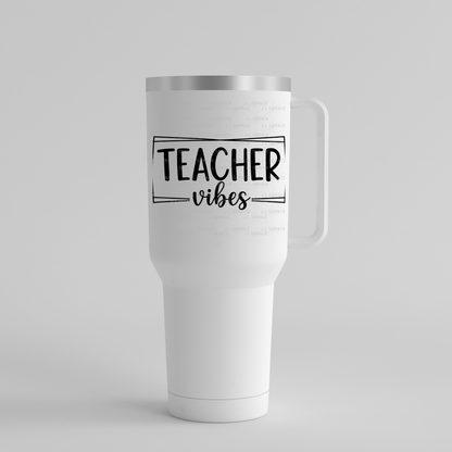 Teacher Vibes PNG (2 Colors)