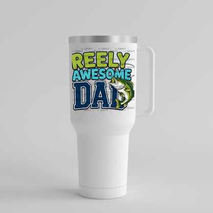 Reely Awesome Dad PNG – Bass Fishing Sublimation Design